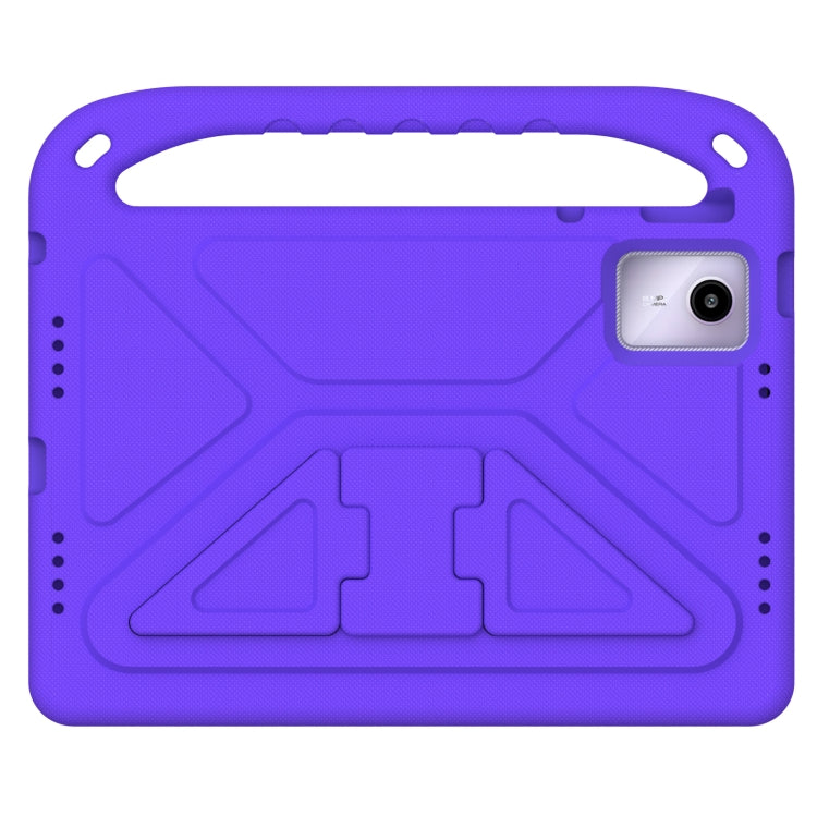 For iPad Pro 13 2024 Handle EVA Shockproof Tablet Case with Holder(Purple)