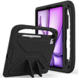For iPad Air 13 2024 Handle EVA Shockproof Tablet Case with Holder(Black) - iPad Air 13 2024 Cases by PMC TechLife | Online Shopping South Africa | PMC TechLife | Buy Now Pay Later Mobicred
