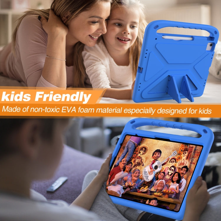 For iPad Air 13 2024 Handle EVA Shockproof Tablet Case with Holder(Blue) - iPad Air 13 2024 Cases by PMC TechLife | Online Shopping South Africa | PMC TechLife | Buy Now Pay Later Mobicred