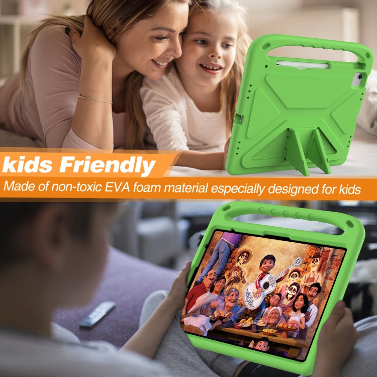 For iPad Air 13 2025 / 2024 Handle EVA Shockproof Tablet Case with Holder(Green) - free shipping - PMC TechLife - Order now!
