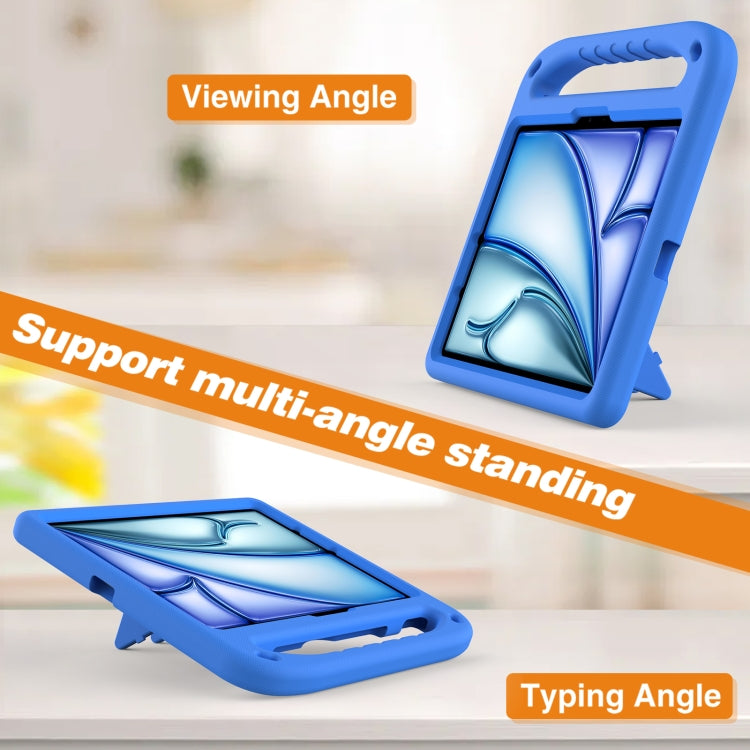 For iPad Air 11 / Pro 11 2024 Handle EVA Shockproof Tablet Case with Holder(Blue) - iPad Air 11 2024 Cases by PMC TechLife | Online Shopping South Africa | PMC TechLife | Buy Now Pay Later Mobicred