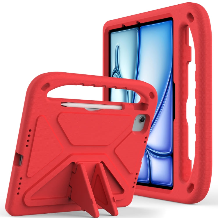 For iPad Air 11 2025 / 2024 / Pro 11 2024 Handle EVA Shockproof Tablet Case with Holder(Red) - iPad Air 11 2025 / 2024 Cases by PMC TechLife | Online Shopping South Africa | PMC TechLife | Buy Now Pay Later Mobicred