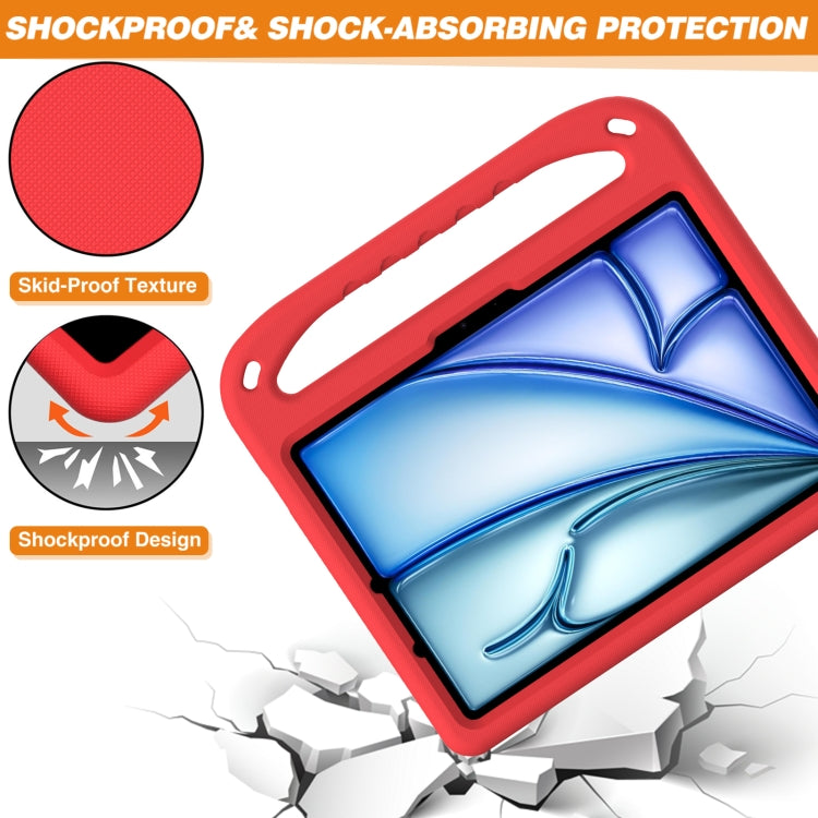 For iPad Air 11 2025 / 2024 / Pro 11 2024 Handle EVA Shockproof Tablet Case with Holder(Red) - iPad Air 11 2025 / 2024 Cases by PMC TechLife | Online Shopping South Africa | PMC TechLife | Buy Now Pay Later Mobicred
