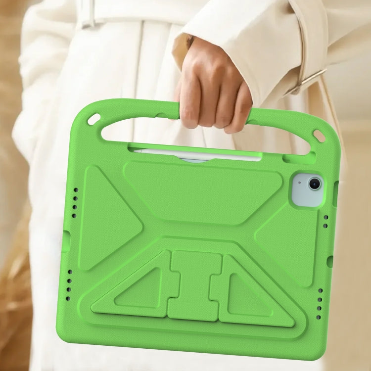 For iPad Air 11 2025 / 2024 / Pro 11 2024 Handle EVA Shockproof Tablet Case with Holder(Green) - iPad Air 11 2025 / 2024 Cases by PMC TechLife | Online Shopping South Africa | PMC TechLife | Buy Now Pay Later Mobicred