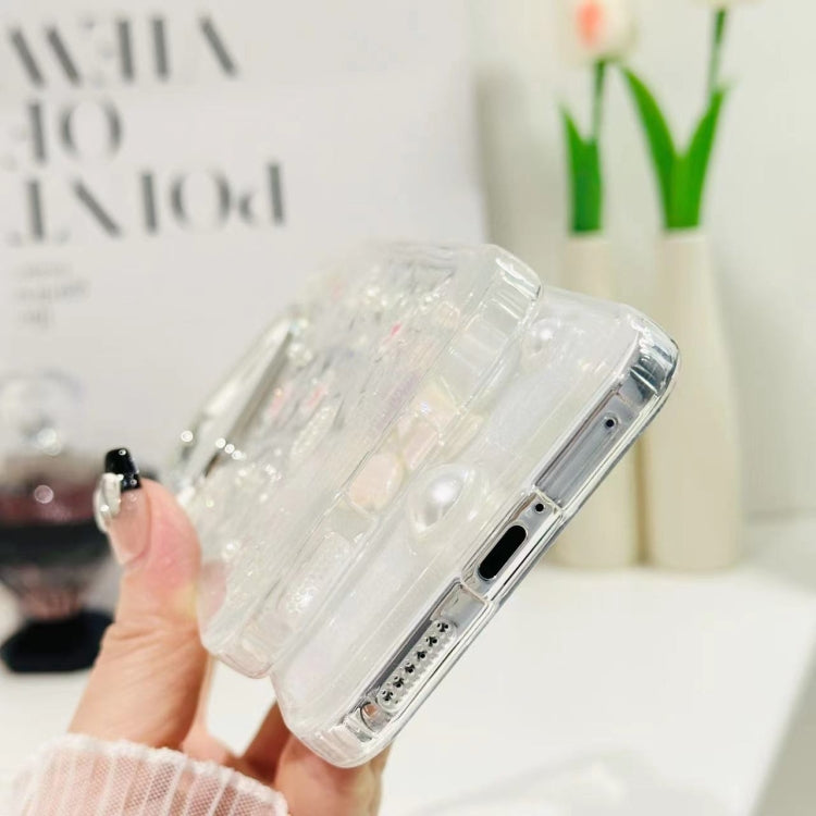 For Huawei Pura 70 Pro 3D Bow Pearl Love Flower TPU Phone Case(Butterfly Love Flower)