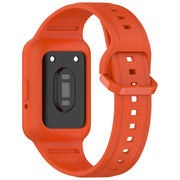 For Samsung Galaxy Fit3 Two Color Frame Integrated Silicone Watch Band(Orange)