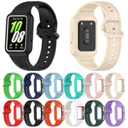 For Samsung Galaxy Fit3 Two Color Frame Integrated Silicone Watch Band(Dream White)