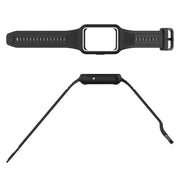 For Samsung Galaxy Fit3 Two Color Frame Integrated Silicone Watch Band(Light Pink)