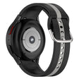 For Samsung Galaxy Watch 7 40 / 44mm Two Color Stripe Silicone Watch Band(Black Gray) - free shipping - PMc TechLife - Order now!