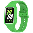 For  Huawei Band 9 NFC Two Color Frame Integrated Silicone Watch Band(Fluorescent Green) - Watch Bands by PMc TechLife | Online Shopping South Africa | PMc TechLife | Buy Now Pay Later Mobicred