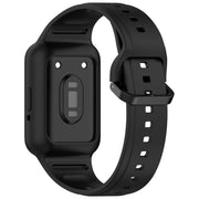 For  Huawei Band 9 NFC Two Color Frame Integrated Silicone Watch Band(Black)