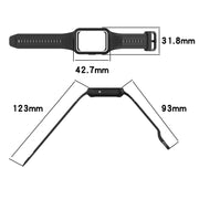 For  Huawei Band 9 Two Color Frame Integrated Silicone Watch Band(White)