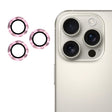 For iPhone 16 Pro / 16 Pro Max ENKAY 9H Rear Lens Aluminium Alloy Tempered Glass Film(Pink) - iPhone 16 Pro Max Tempered Glass by ENKAY | Online Shopping South Africa | PMC TechLife | Buy Now Pay Later Mobicred