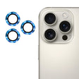For iPhone 16 Pro / 16 Pro Max ENKAY 9H Rear Lens Aluminium Alloy Tempered Glass Film(Sea Blue) - iPhone 16 Pro Max Tempered Glass by ENKAY | Online Shopping South Africa | PMC TechLife | Buy Now Pay Later Mobicred