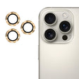 For iPhone 16 Pro / 16 Pro Max ENKAY 9H Rear Lens Aluminium Alloy Tempered Glass Film(Golden) - iPhone 16 Pro Max Tempered Glass by ENKAY | Online Shopping South Africa | PMC TechLife | Buy Now Pay Later Mobicred