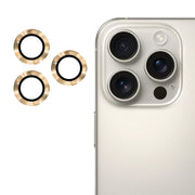 For iPhone 16 Pro / 16 Pro Max ENKAY 9H Rear Lens Aluminium Alloy Tempered Glass Film(Golden)