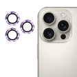 For iPhone 16 Pro / 16 Pro Max ENKAY 9H Rear Lens Aluminium Alloy Tempered Glass Film(Light Purple) - iPhone 16 Pro Max Tempered Glass by ENKAY | Online Shopping South Africa | PMC TechLife | Buy Now Pay Later Mobicred