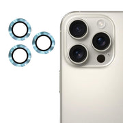 For iPhone 16 Pro / 16 Pro Max ENKAY 9H Rear Lens Aluminium Alloy Tempered Glass Film(Sierra Blue)