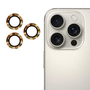 For iPhone 16 Pro / 16 Pro Max ENKAY 9H Rear Lens Aluminium Alloy Tempered Glass Film(Brown)