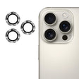 For iPhone 16 Pro / 16 Pro Max ENKAY 9H Rear Lens Aluminium Alloy Tempered Glass Film(Grey) - iPhone 16 Pro Max Tempered Glass by ENKAY | Online Shopping South Africa | PMC TechLife | Buy Now Pay Later Mobicred