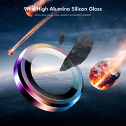For iPhone 16 Pro / 16 Pro Max ENKAY 9H Rear Lens Aluminium Alloy Tempered Glass Film(Black)