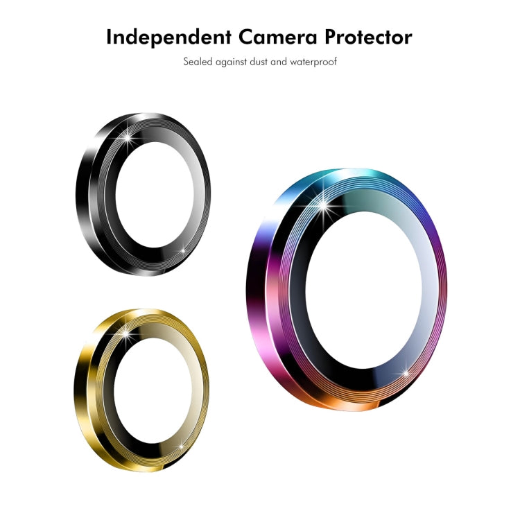 For iPhone 16 / 16 Plus ENKAY 9H Rear Lens Aluminium Alloy Tempered Glass Film(Silver) - iPhone 16 Plus Tempered Glass by ENKAY | Online Shopping South Africa | PMC TechLife | Buy Now Pay Later Mobicred