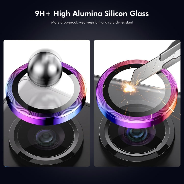 For iPhone 16 / 16 Plus ENKAY Hat-Prince AR 9H Rear Lens Aluminium Alloy Tempered Glass Film(Pink)