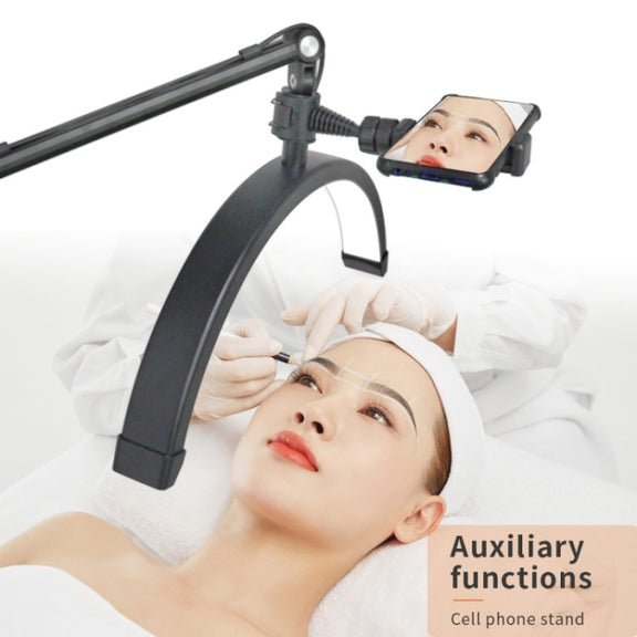 D-M30X 23 inch Half Moon Shape Beauty Manicure Lamp Curved Fill Light, Plug:AU Plug