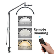D-M30X 23 inch Half Moon Shape Beauty Manicure Lamp Curved Fill Light, Plug:AU Plug
