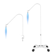 HD-AL20 Aluminum Alloy Beauty UV Lamp for Eyelash Extensions Nail Salon Foot Pedal Control(White)