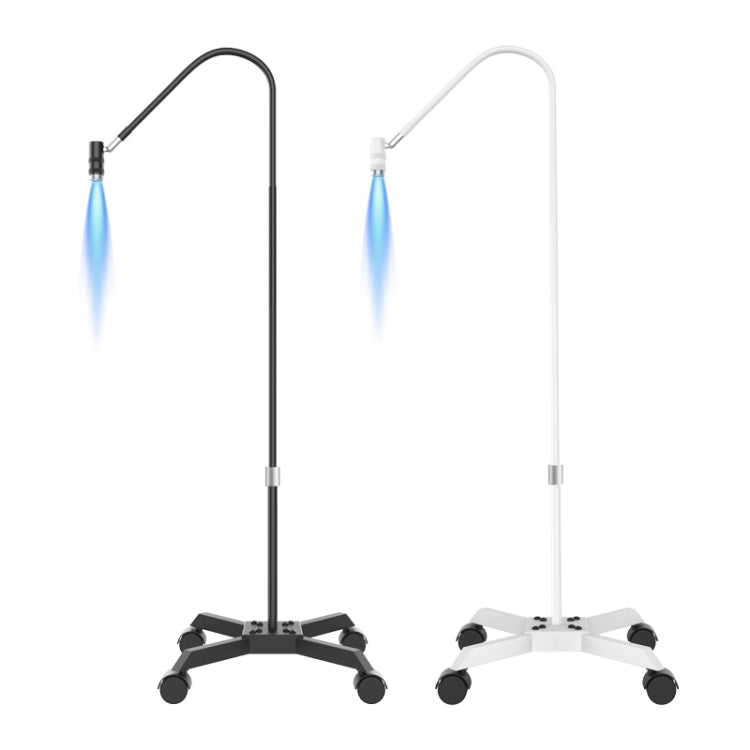 HD-AL20 Aluminum Alloy Beauty UV Lamp for Eyelash Extensions Nail Salon Foot Pedal Control(Black)