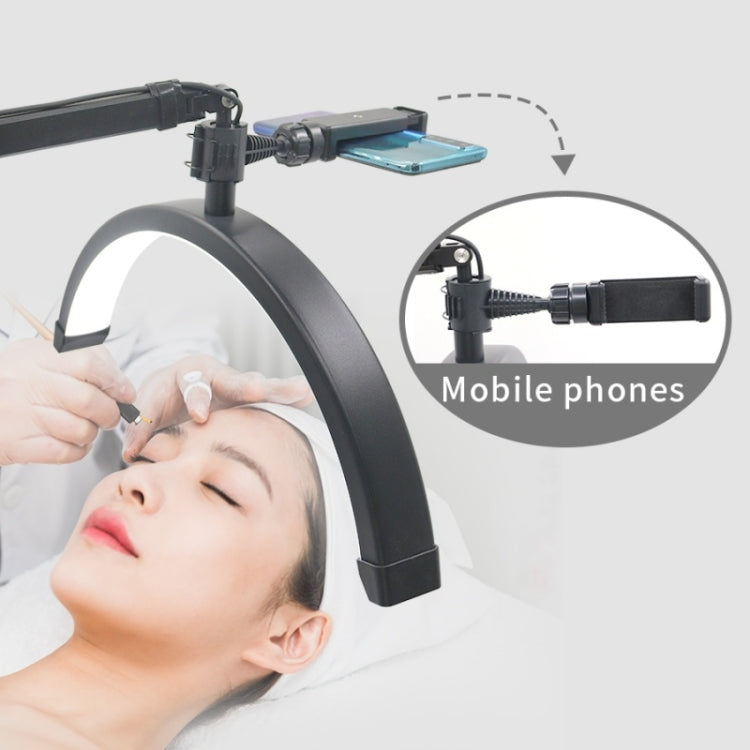 HD-M3X Pro 16 inch Adjustable Brightness Beauty Light Half Moon Light Eyelash Tech Lamp, Plug:UK Plug(Black) - Selfie Light by PMC TechLife | Online Shopping South Africa | PMC TechLife | Buy Now Pay Later Mobicred