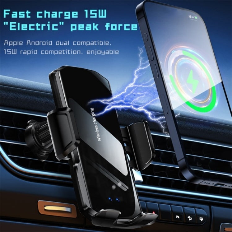 SD10 Wireless Charging Car Air Vent Car Mount Smart Sensor Phone Holder Charger - Car Charger by PMC TechLife | Online Shopping South Africa | PMC TechLife | Buy Now Pay Later Mobicred