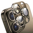 For iPhone 16 Pro / 16 Pro Max ENKAY Anti-reflection Camera Lens Aluminium Alloy Tempered Glass Film(Brown) - iPhone 16 Pro Max Tempered Glass by ENKAY | Online Shopping South Africa | PMC TechLife | Buy Now Pay Later Mobicred