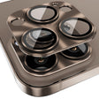 For iPhone 16 Pro / 16 Pro Max ENKAY Aluminium Alloy Tempered Glass Lens Cover Film(Brown) - iPhone 16 Pro Max Tempered Glass by ENKAY | Online Shopping South Africa | PMC TechLife | Buy Now Pay Later Mobicred
