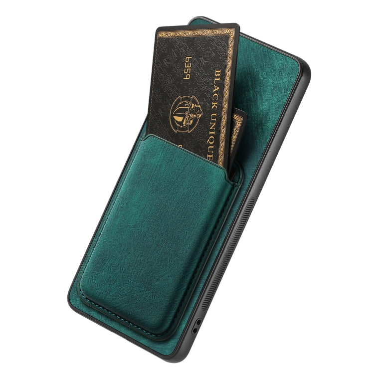 For Huawei Pura 70 Pro+ Retro Leather Card Bag Magnetic Phone Case(Green)