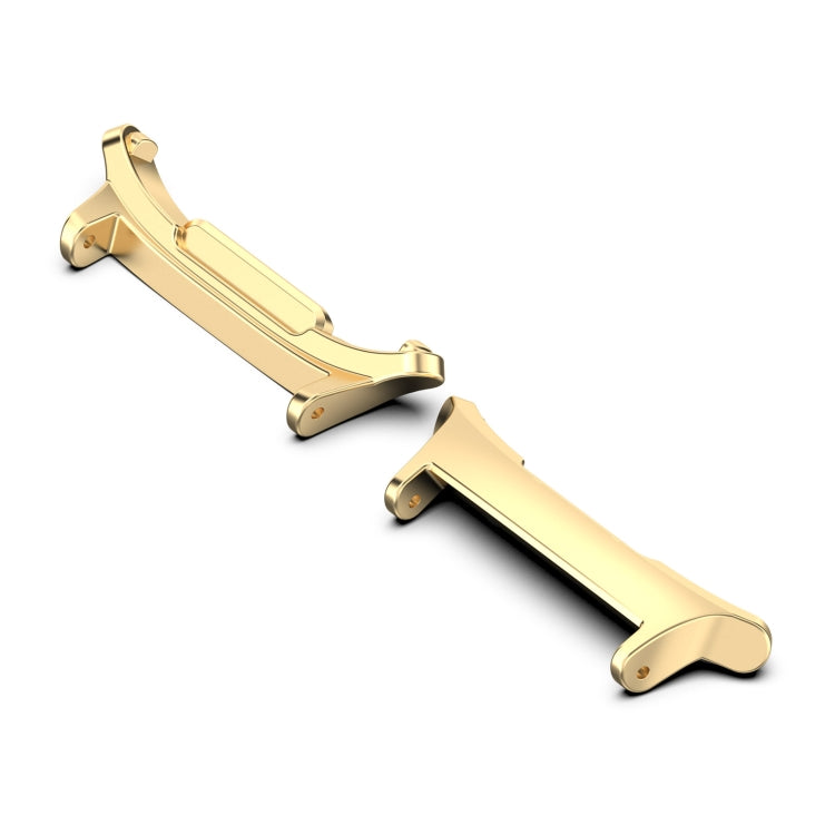 For Samsung Galaxy Watch Ultra 47mm 1 Pair 22mm Stainless Steel Metal Watch Band Connector(Gold)