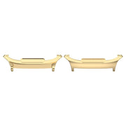 For Samsung Galaxy Watch Ultra 47mm 1 Pair 22mm Stainless Steel Metal Watch Band Connector(Gold)