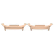 For Samsung Galaxy Watch Ultra 47mm 1 Pair 22mm Stainless Steel Metal Watch Band Connector(Rose Gold) - Watch Bands by PMc TechLife | Online Shopping South Africa | PMc TechLife | Buy Now Pay Later Mobicred
