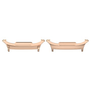 For Samsung Galaxy Watch Ultra 47mm 1 Pair 22mm Stainless Steel Metal Watch Band Connector(Rose Gold)