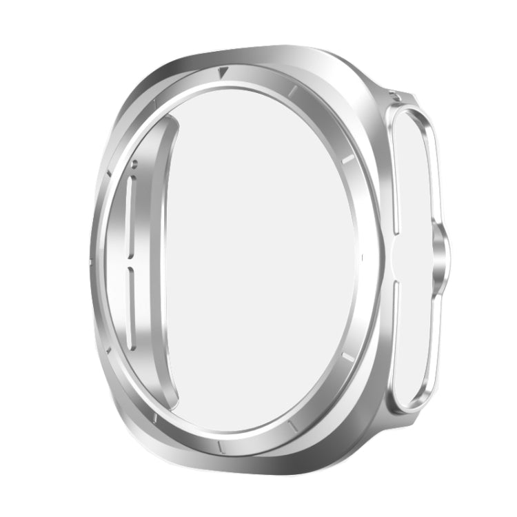 For Samsung Galaxy Watch Ultra 47mm Hollowed PC Watch Protective Case(Sliver) - Watch Cases by PMC TechLife | Online Shopping South Africa | PMC TechLife | Buy Now Pay Later Mobicred