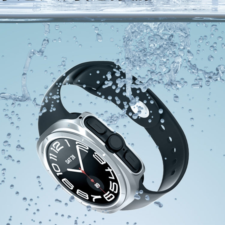 For Samsung Galaxy Watch Ultra 47mm Hollowed PC Watch Protective Case(White) - Watch Cases by PMC TechLife | Online Shopping South Africa | PMC TechLife | Buy Now Pay Later Mobicred