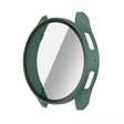 For Samsun Galaxy Watch 7 44mm PC + Tempered Film Integrated Watch Protective Case(Green) - Watch Cases by PMC TechLife | Online Shopping South Africa | PMC TechLife | Buy Now Pay Later Mobicred
