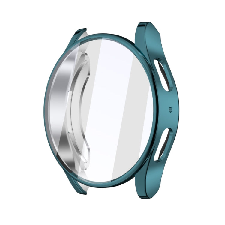 For Samsun Galaxy Watch 7 44mm Full Coverage TPU Electroplated Watch Protective Case(Cyan) - Watch Cases by PMC TechLife | Online Shopping South Africa | PMC TechLife | Buy Now Pay Later Mobicred