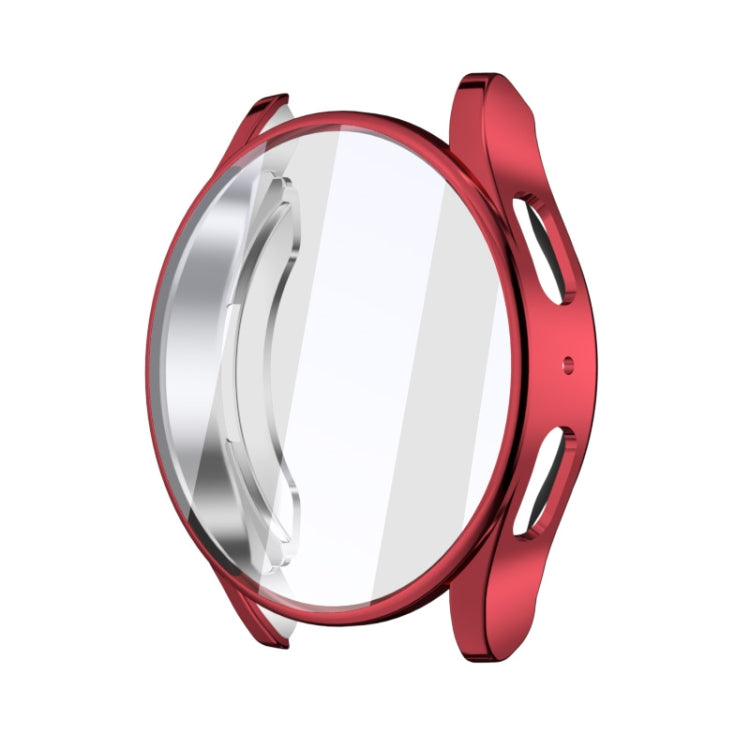 For Samsun Galaxy Watch 7 44mm Full Coverage TPU Electroplated Watch Protective Case(Red) - Watch Cases by PMC TechLife | Online Shopping South Africa | PMC TechLife | Buy Now Pay Later Mobicred