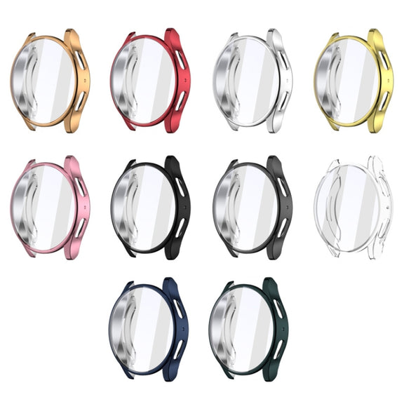 For Samsun Galaxy Watch 7 44mm Full Coverage TPU Electroplated Watch Protective Case(Transparent.)
