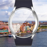 For Samsun Galaxy Watch 7 40mm Full Coverage TPU Electroplated Watch Protective Case(Cyan)