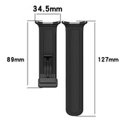 For Samsung Galaxy Watch Ultra 47mm Magnetic Folding Buckle Silicone Leather Watch Band(Green)