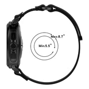 For Samsung Galaxy Watch Ultra 47mm Hook and Loop Fastener Loop Nylon Watch Band(Pink+Purple)