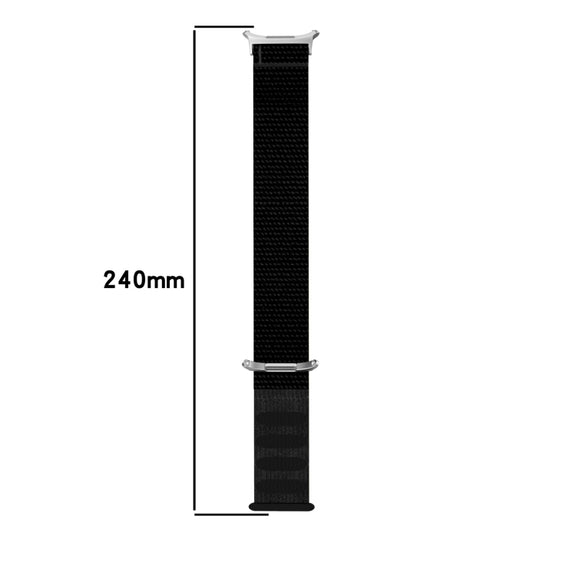 For Samsung Galaxy Watch Ultra 47mm Loop Nylon Hook and Loop Fastener Watch Band(Khaki Yellow)
